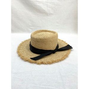 Straw boater hat